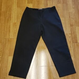 Eileen Fisher organic cotton side zip crop pants